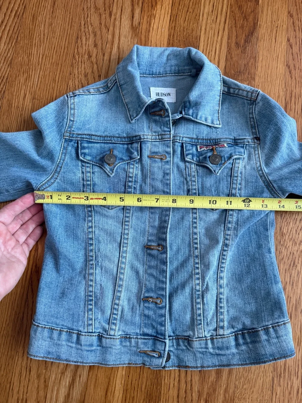 Hudson girls denim casual jean jacket M